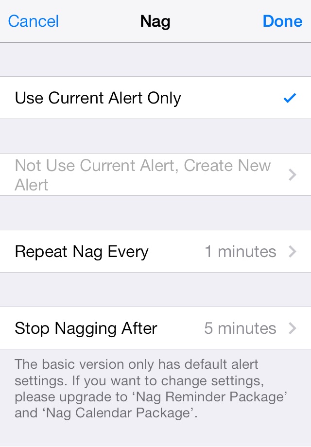 Nag - Repeating Alerts screenshot 2