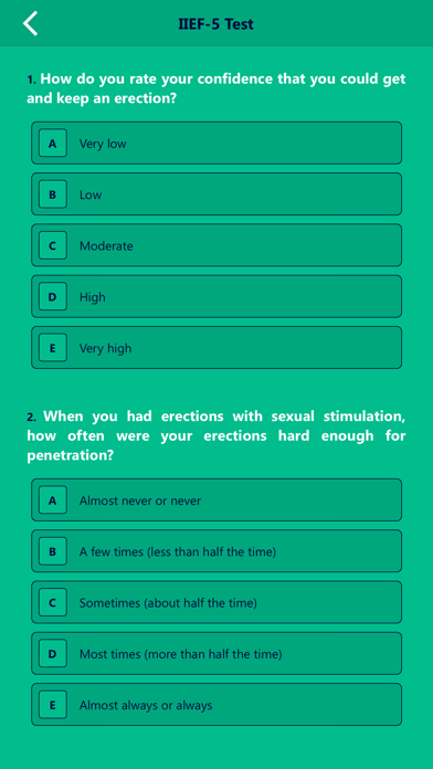 myED – Impotence IIEF-5 test screenshot 3
