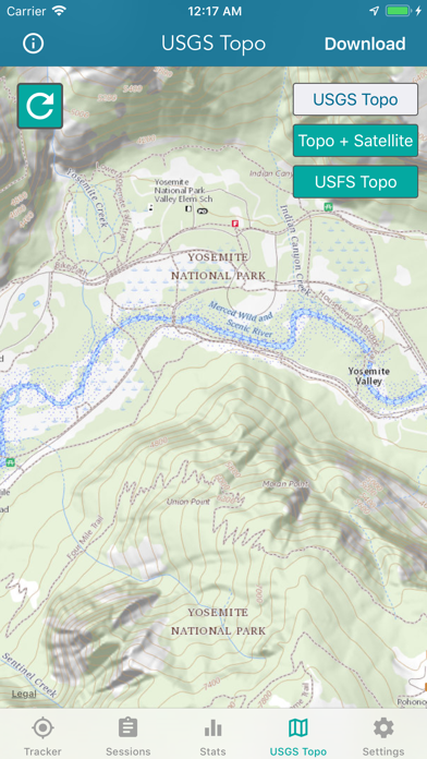Topographic Maps & Trails Screenshot