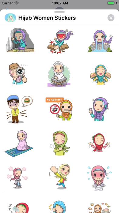 Hijab Women Expressions Emojis screenshot 3
