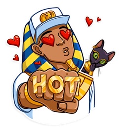 Funny Young Pharaoh Sticker