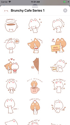 Brunchy Cafe Stickers 1(圖1)-速報App