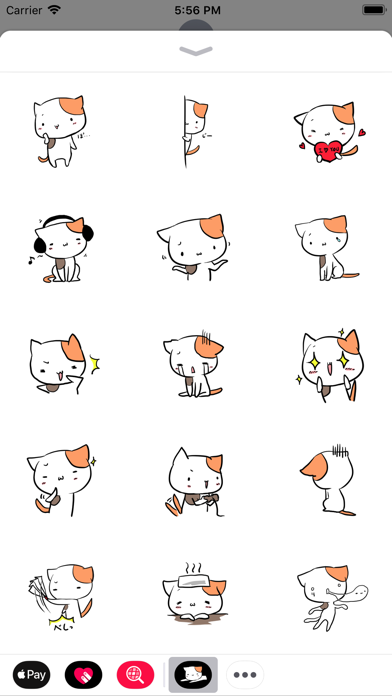 How to cancel & delete Mi-Ke the Cat Stickers from iphone & ipad 1