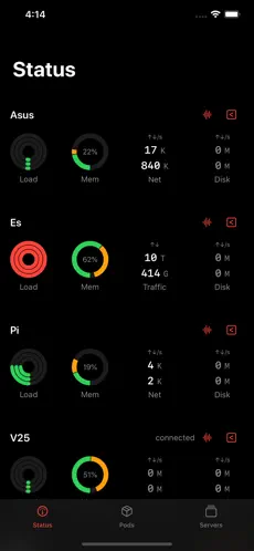 Imágen 2 ServerCat - Linux Status & SSH iphone