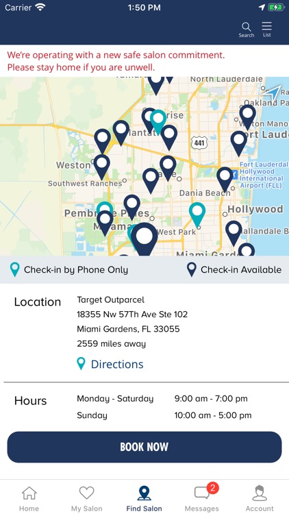 Supercuts Hair Salon Check-in