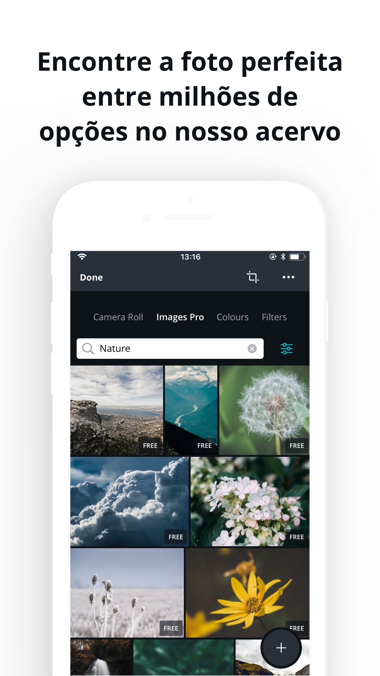 Screenshot do app Canva Criar Imagen Editar Foto