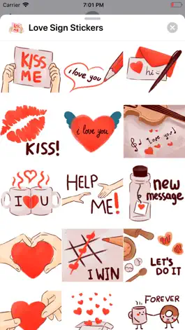 Game screenshot Love Sign Stickers apk