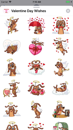 Valentine Day Wishes Stickers(圖8)-速報App