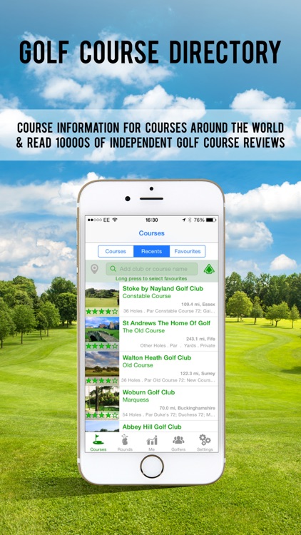 Golfshake track score+handicap screenshot-4