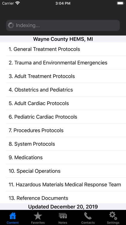 HEMS MCA Wayne Co. Protocols