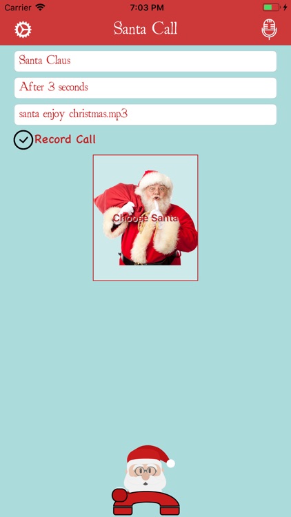 Santa Claus calls you゜