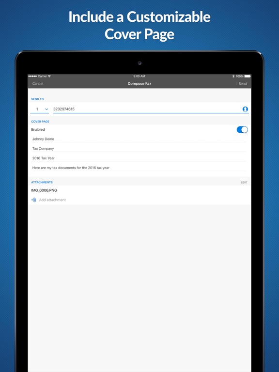 eFax fax app – fax from phone and sign documents screenshot