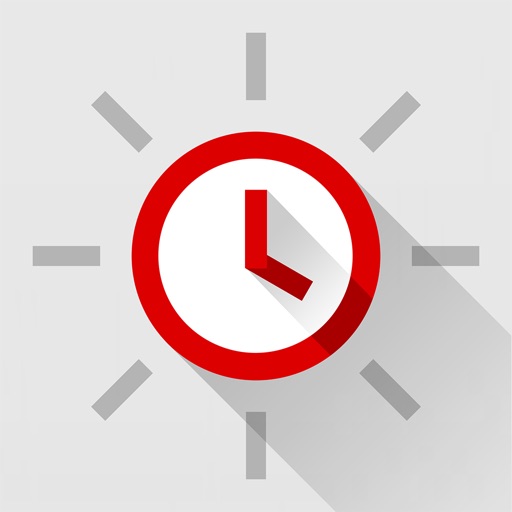 Red Clock - Weather & Alarm Icon