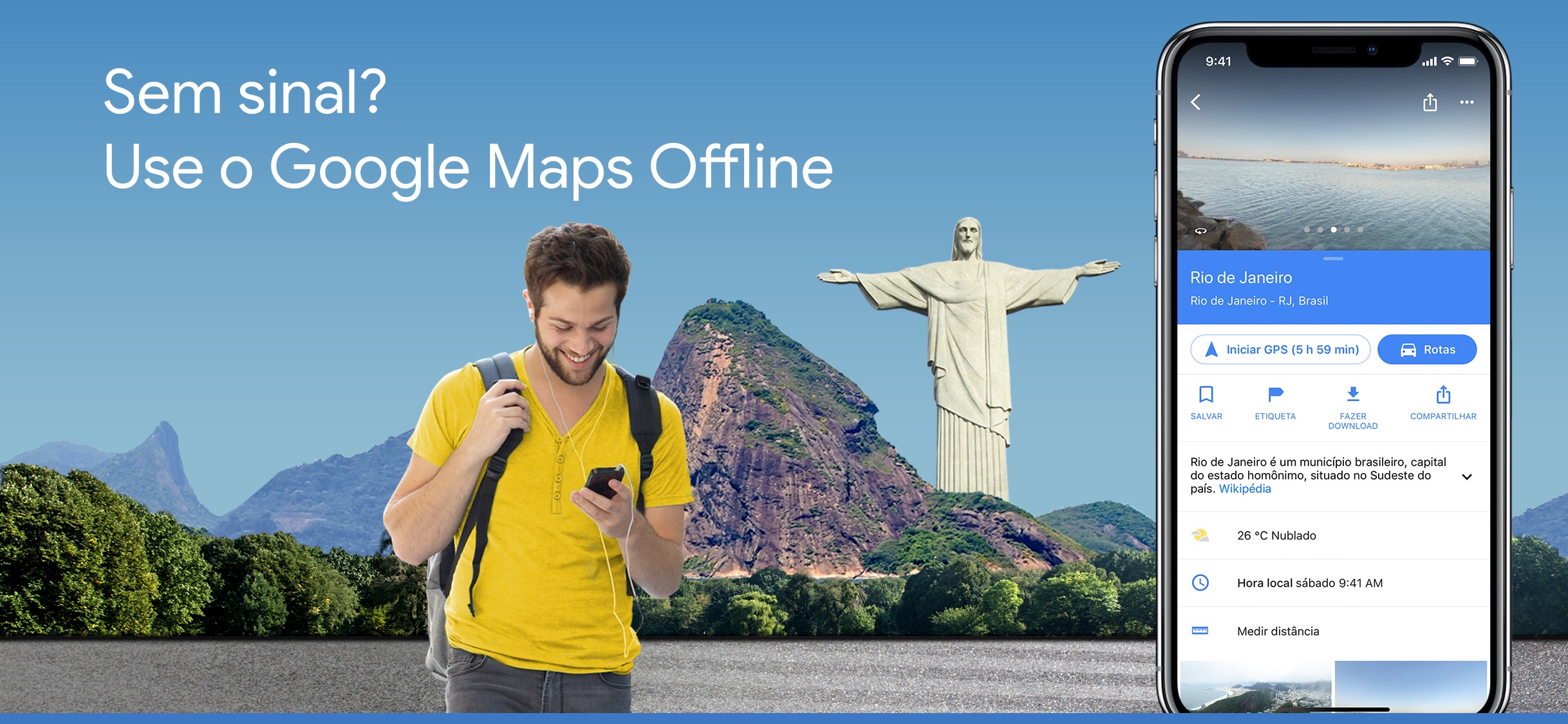 Screenshot do app Google Maps -trânsito & comida