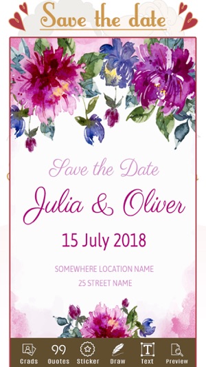 Save The Date Invitation Maker