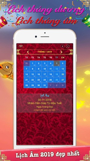 Lịch Vạn Niên 2019 & Lịch âm(圖4)-速報App