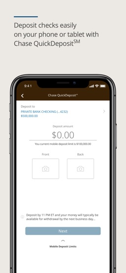 J.P. Morgan Mobile® app screenshot