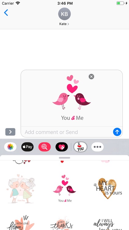 Cute Love Text Stickers Pack screenshot-6