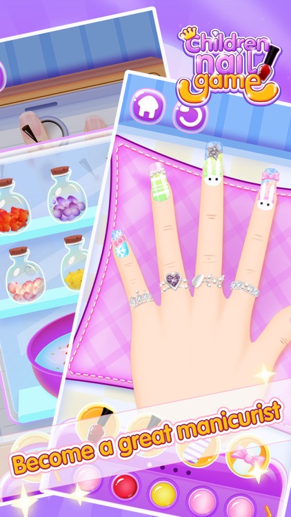 Children's nail game dress up screenshot-4