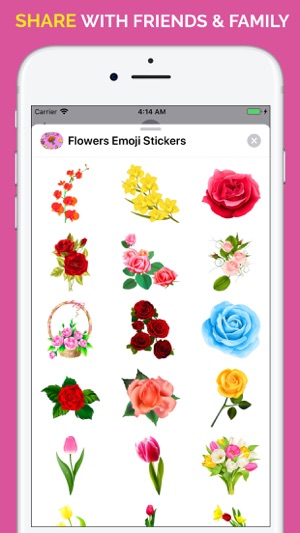 Flowers Emoji Stickers(圖6)-速報App