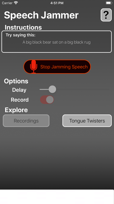 How to cancel & delete Speech Jammer from iphone & ipad 1