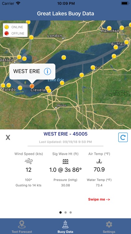 Lake Erie Boating Weather screenshot-1