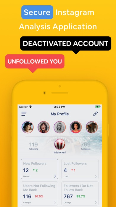 How to cancel & delete Followers Track, for Instagram from iphone & ipad 1