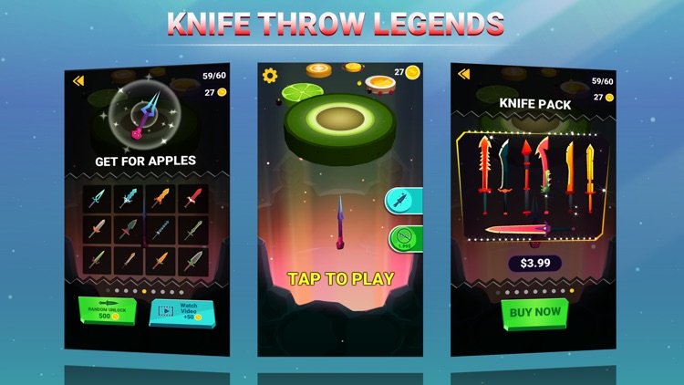 Knife Throw 3D Legend