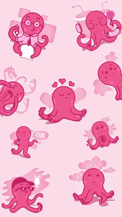 Octopus Emoji Stickers
