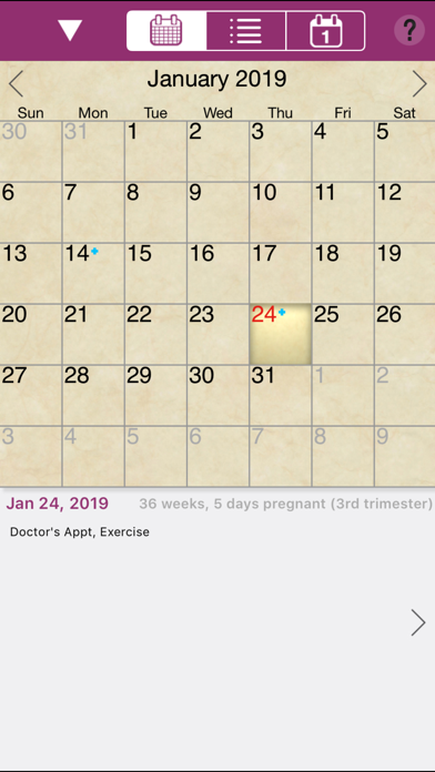 iPregnant Pregnancy Tracker Deluxe (iPeriod's Pregnancy Companion) Screenshot 4