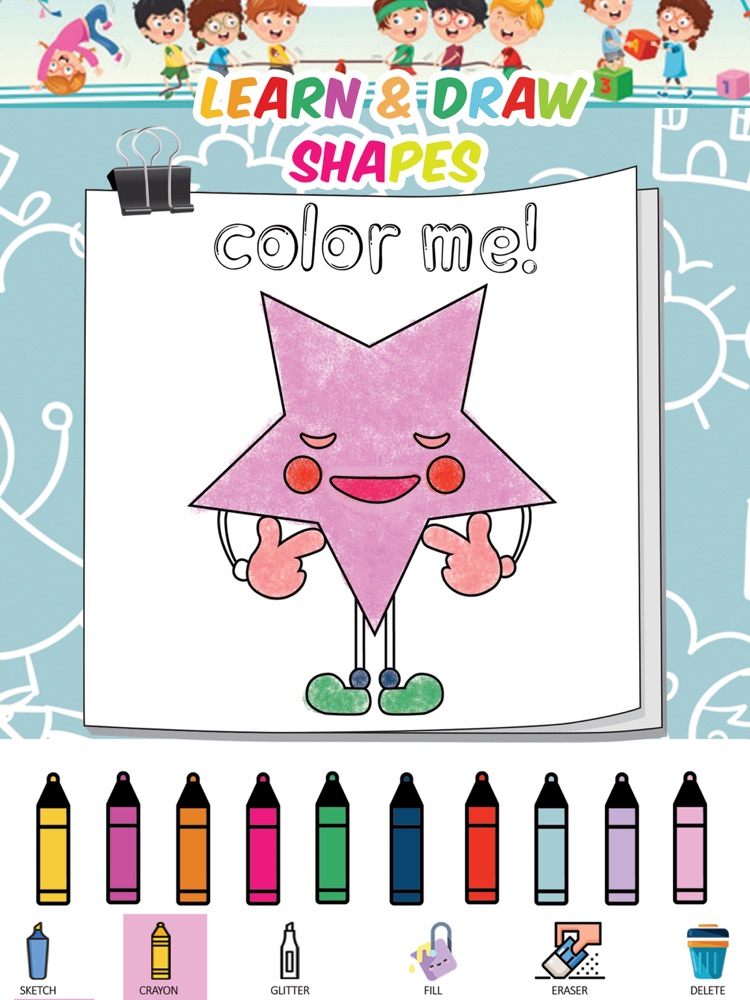 Shapes Coloring book Page Game App for iPhone - Free Download Shapes Coloring book Page Game for ...