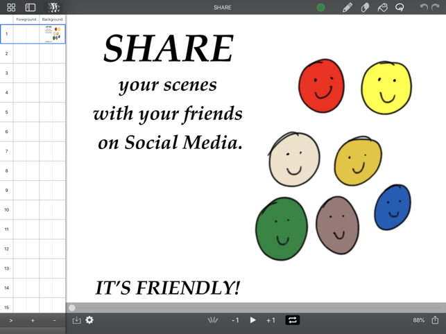 عکس صفحه برنامه انیمیشن DigiCel FlipPad