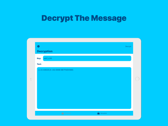 Cipher: Encrypt & Decrypt Text ipad ekran görüntüleri