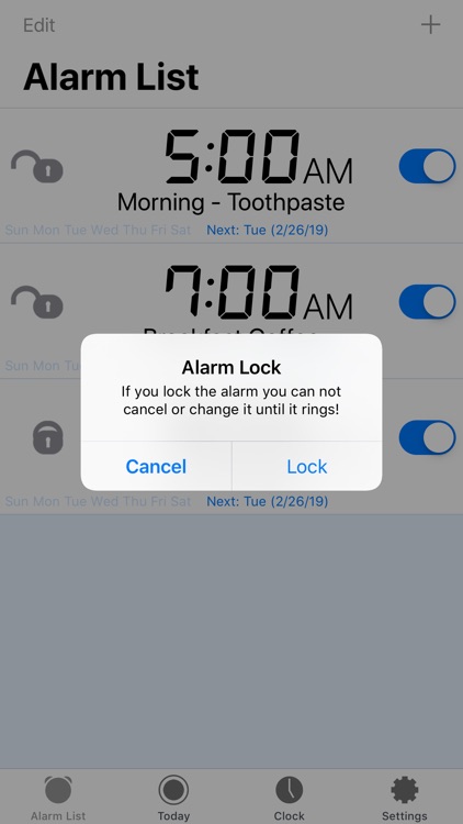 Barcode Alarm Clock Pro screenshot-3