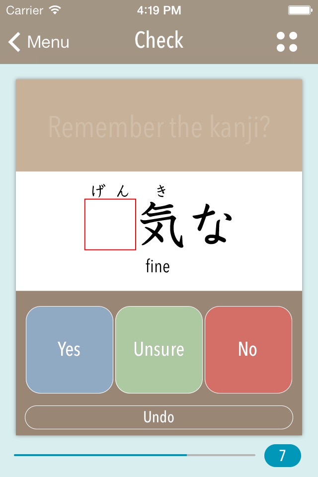 GENKI Kanji Cards for 2nd Ed. screenshot 4