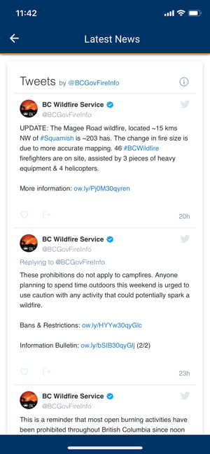 BC Wildfire Service(圖6)-速報App