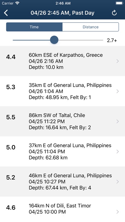 Earthquake Monitor screenshot-6