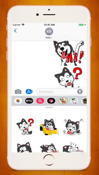 How to cancel & delete Husky Puppy Stickers from iphone & ipad 1