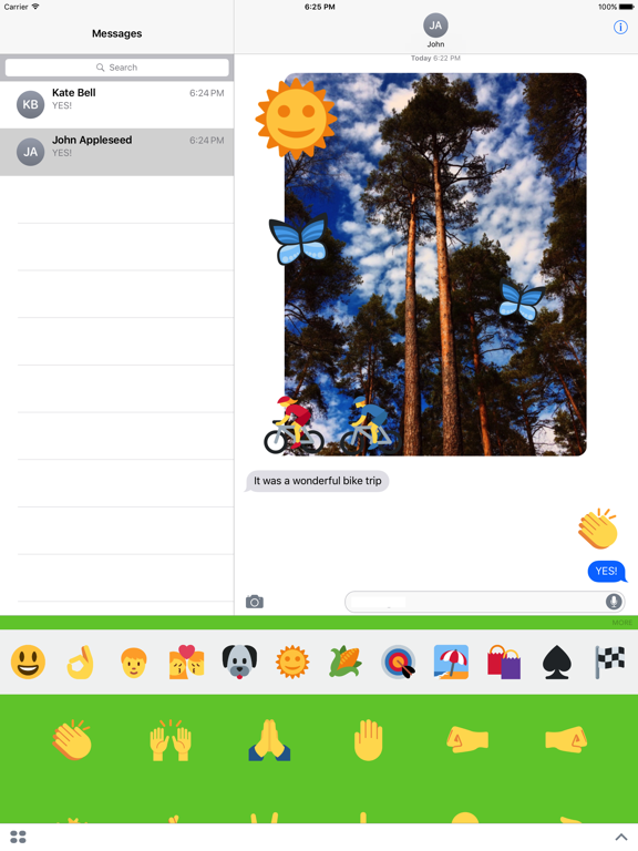 Emoji stickers for iMessageのおすすめ画像1