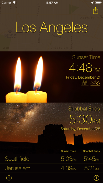 Shabbat Times screenshot 3