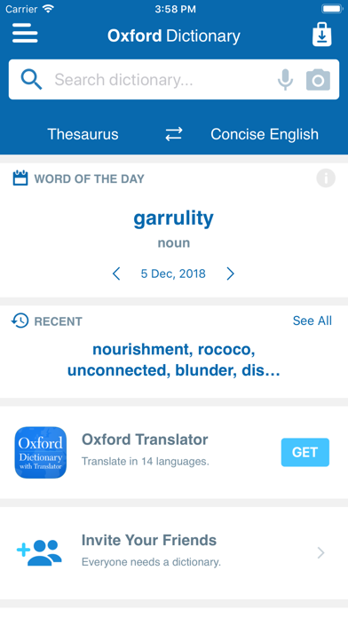 Concise Oxford Dict. ... screenshot1