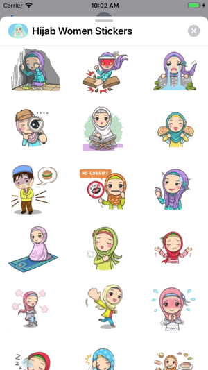 Hijab Women Expressions Emojis(圖3)-速報App