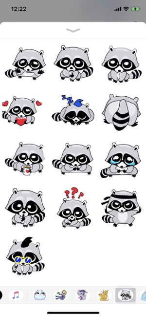 Raccoon Cute Funny Stickers(圖1)-速報App