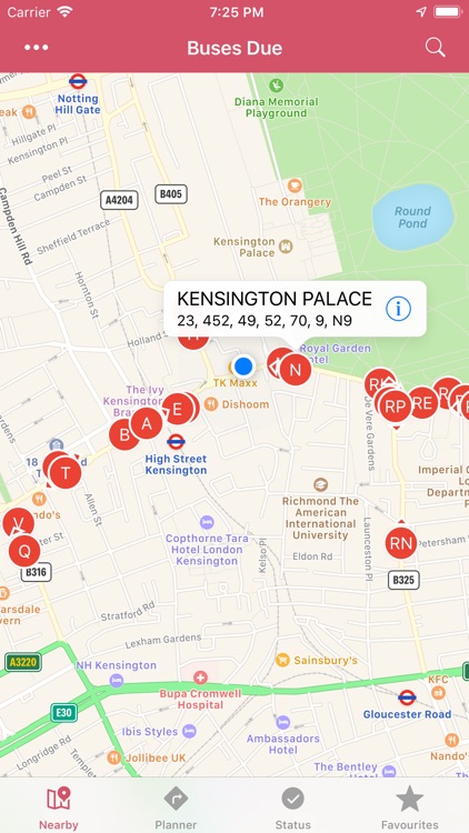 Buses Due: London bus times