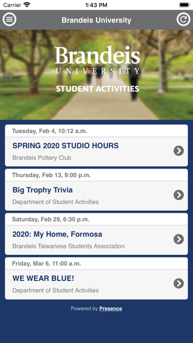 Brandeis Student Activities screenshot 2