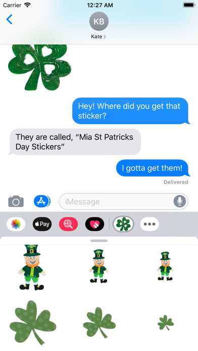 Mia St Patricks Day Stickers screenshot 2