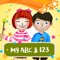 MyABC & 123 is a great learning app for preschoolers and kindergartners to learn about alphabets and numbers