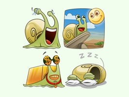 Snail Emoji Stickers