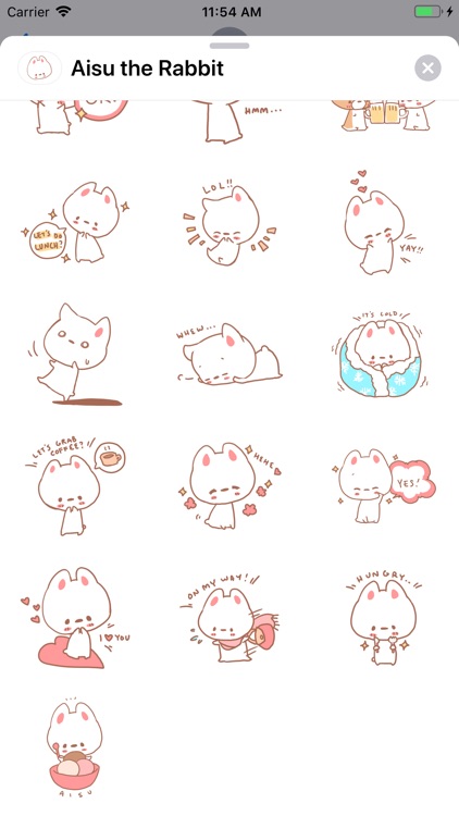 Aisu the Rabbit Stickers