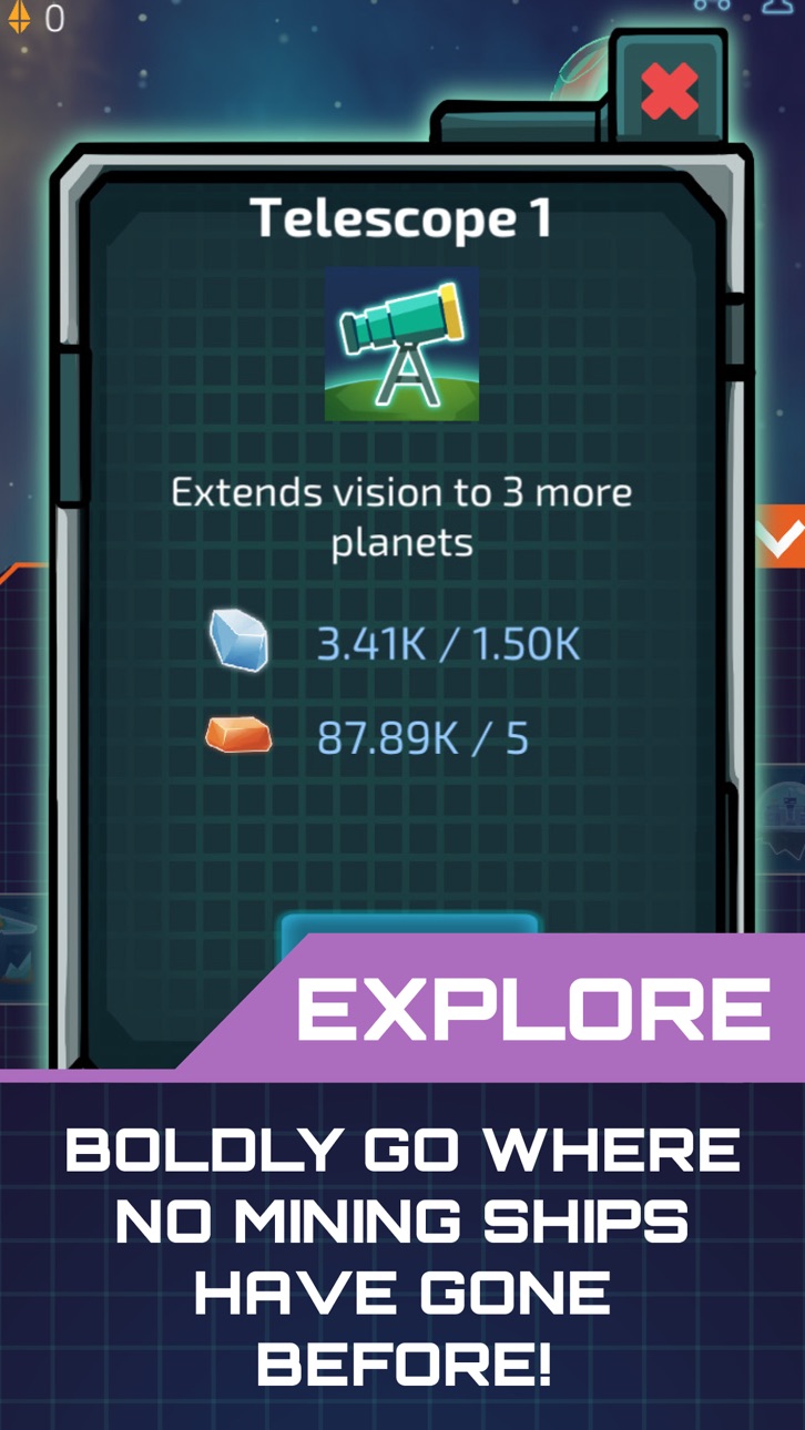Idle Planet Miner Hack screenshot 4 - iOS game interface